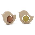 Personalized Educational Baby 53g Silicone Teething Rattle