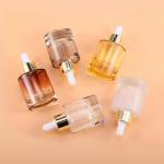 Glass Cylinder Dropper Bottle 15ml 30ml 40ml And 50ml With White Cap Thickness
