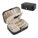 JEWELRY STORAGE BOX SINGLE-LAYER NECKLACE EARRINGS RING PU JEWELRY BOX AMAZON