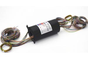 Wholesale Aluminum Alloy Material Through Bore Electrical Slip Ring 250RPM Speed 52 Circuits from china suppliers
