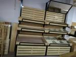 Supermarket Wooden Retail Display Shelves Fruits And Vegetables Display Rack
