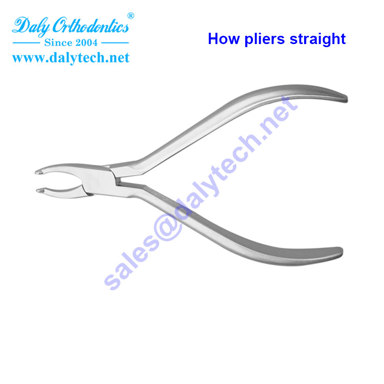 How pliers straight of orthodontic appliances from dental pliers