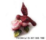 Bird Trinket Box Pewter Metal Bird Trinket Box