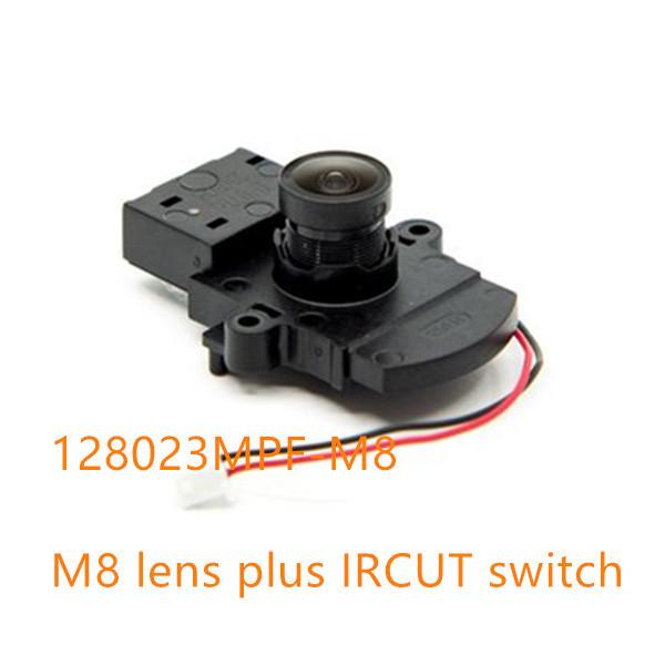 1/2.8" 2.3mm F2.2 Megapixel 2MP M8x0.35 Mount 170degree wide angle lens with