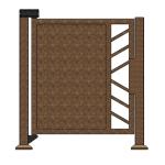 Pedestrian Entrance Advertising Control Barrier Gate DC24V 30W