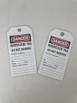 Plastic Tag Danger Barricade Tag Durable PVC for Safety Sign Tag