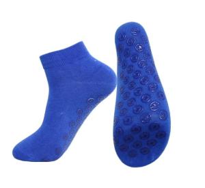 Wholesale Blue Unisex Non Slip Grip Socks Trampoline Park Ankle Socks Sports direct from china suppliers