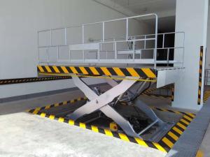 Wholesale 3.5 Ton Loading Bay Equipment Hydraulic Scissor Lift Platform Grey Color from china suppliers