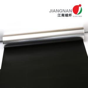 Wholesale Thermal Insulation Fabric Fireproof Silicone Coated Fibreglass Cloth Black Fiberglass Cloth from china suppliers