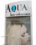 Retail Store Advertising Floor Hair Display Stand For Hair Extension And
