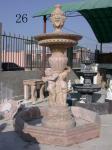Angel With Wings Statue Marble Stone Water Fountain