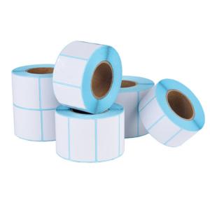 Wholesale Customized Blue Glassine Liner Adhesive Direct Thermal Barcode Sticker HM2233L from china suppliers