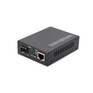 Wholesale 10/100/1000M Media Converter Singlemode LC Fiber Optic Transceiver SFP from china suppliers