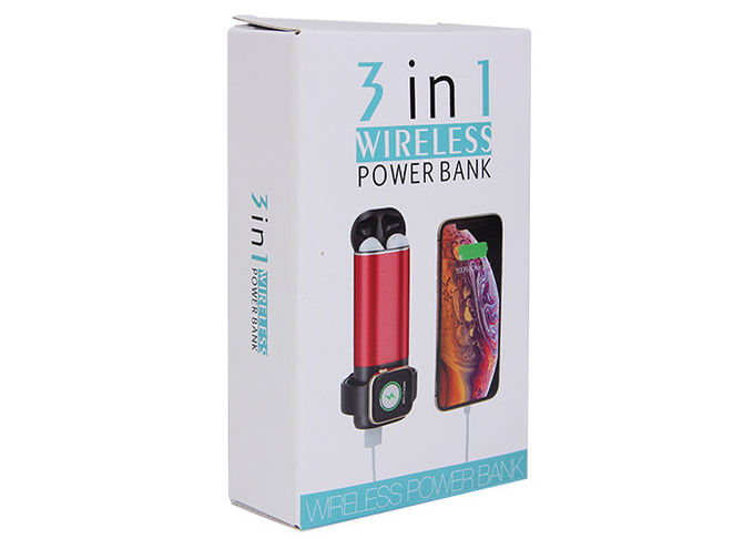 Portable Alu 5200mah 3 In 1 QI Wireless Charger