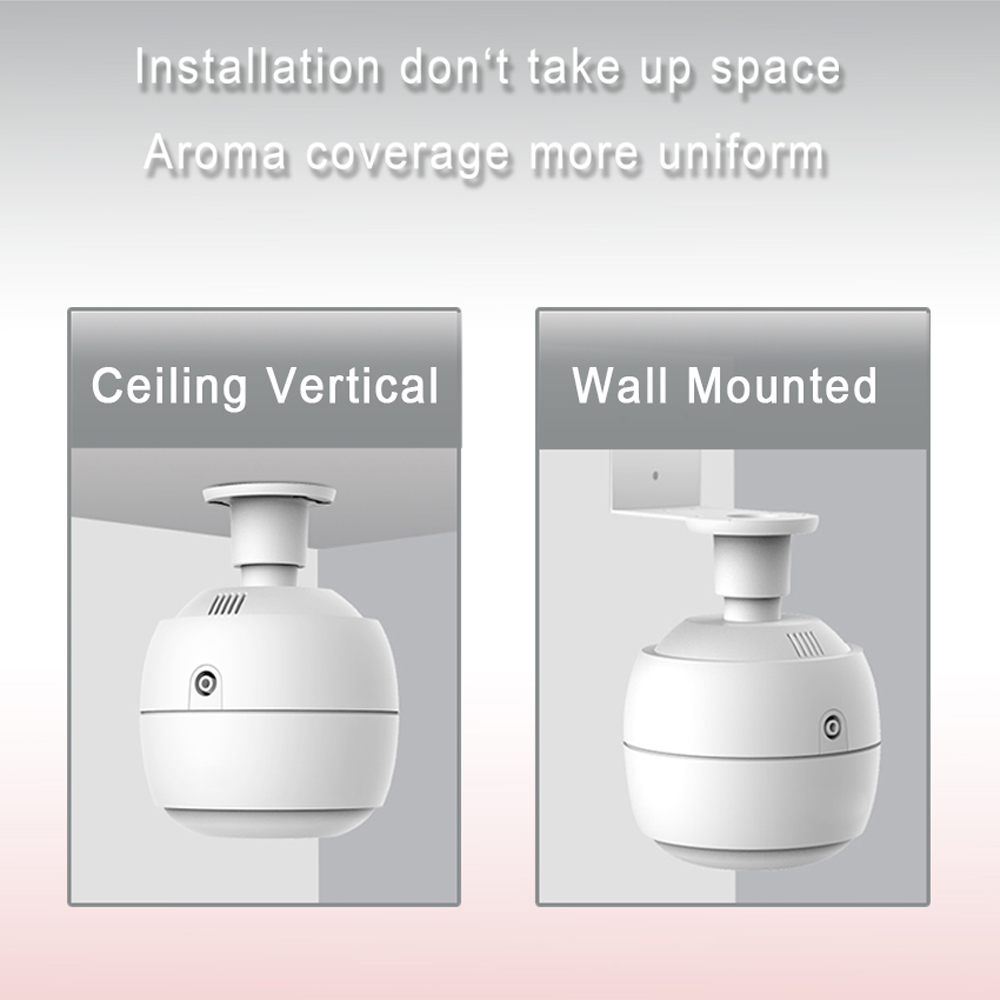 Scent Machine Aroma Diffuser Wall Mounted Hotel 250ML Aroma Diffuser With Fan Inside For Large Area Hotel Lobby Home Fragrance
