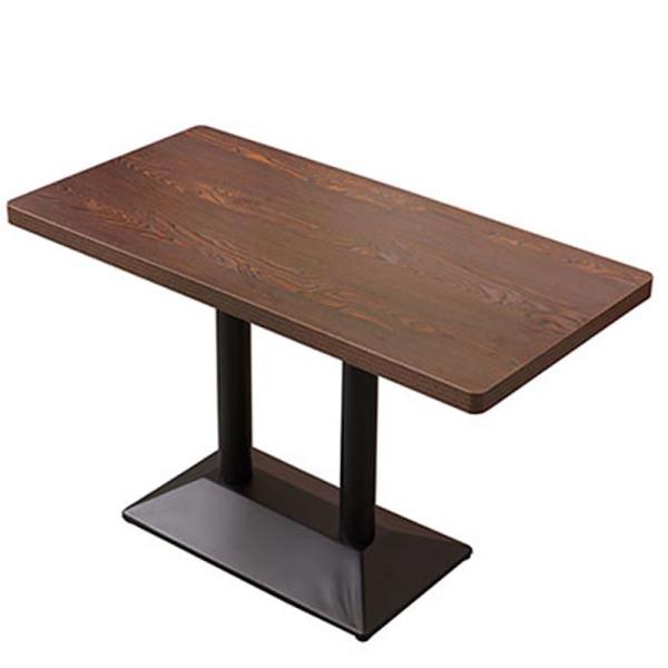 Solid Rubberwood Legs Modern Wooden Dining Table for Dining Room