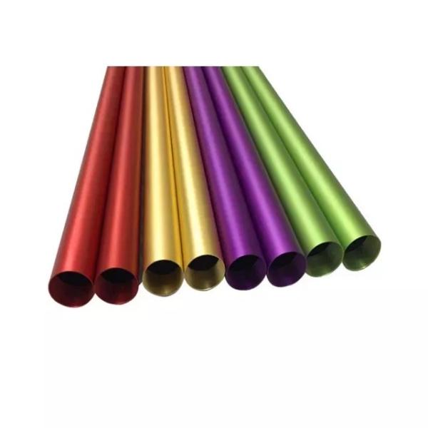Custom free size colorful Al6061 Al6063 blasted Aluminum alloy tubing Aluminum
