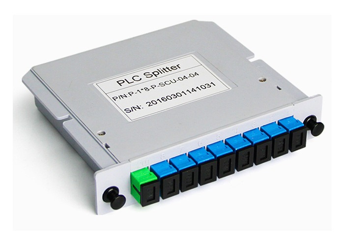 Single Mode G652D G657A1 G657A2 Optical Fiber Splitter 1x8