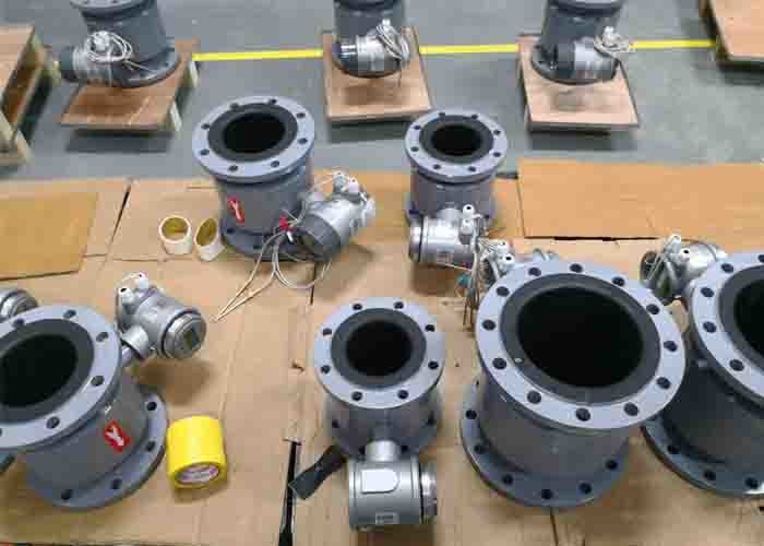 Dn80 Commercial Flow Meter , Positive Displacement Woltman Water Meter