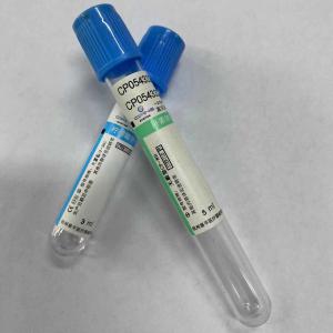 Wholesale PT Vacuum Blood Collection Tube Blue Cap Glass Plastic Material from china suppliers
