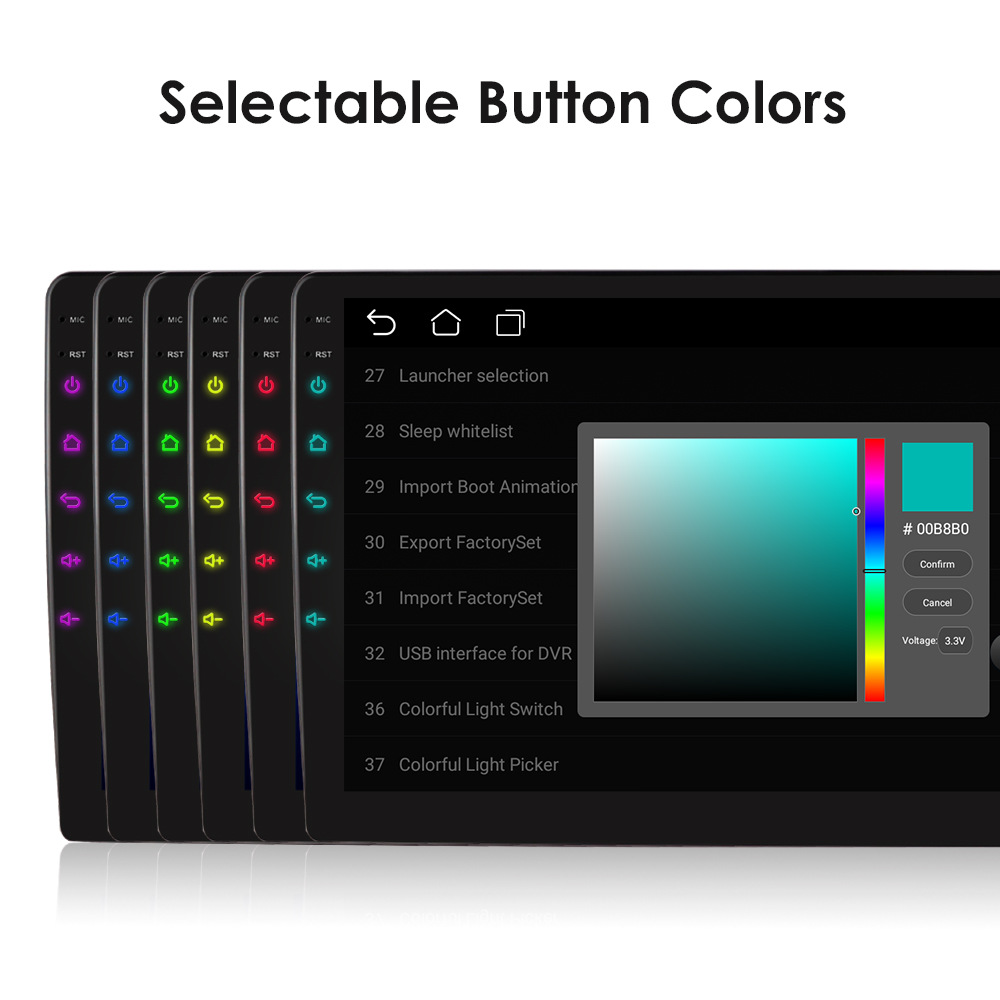 Custom Boot Logo Support 2DIN Carditai Car Audio Player with 9Inch IPS Touch Screen