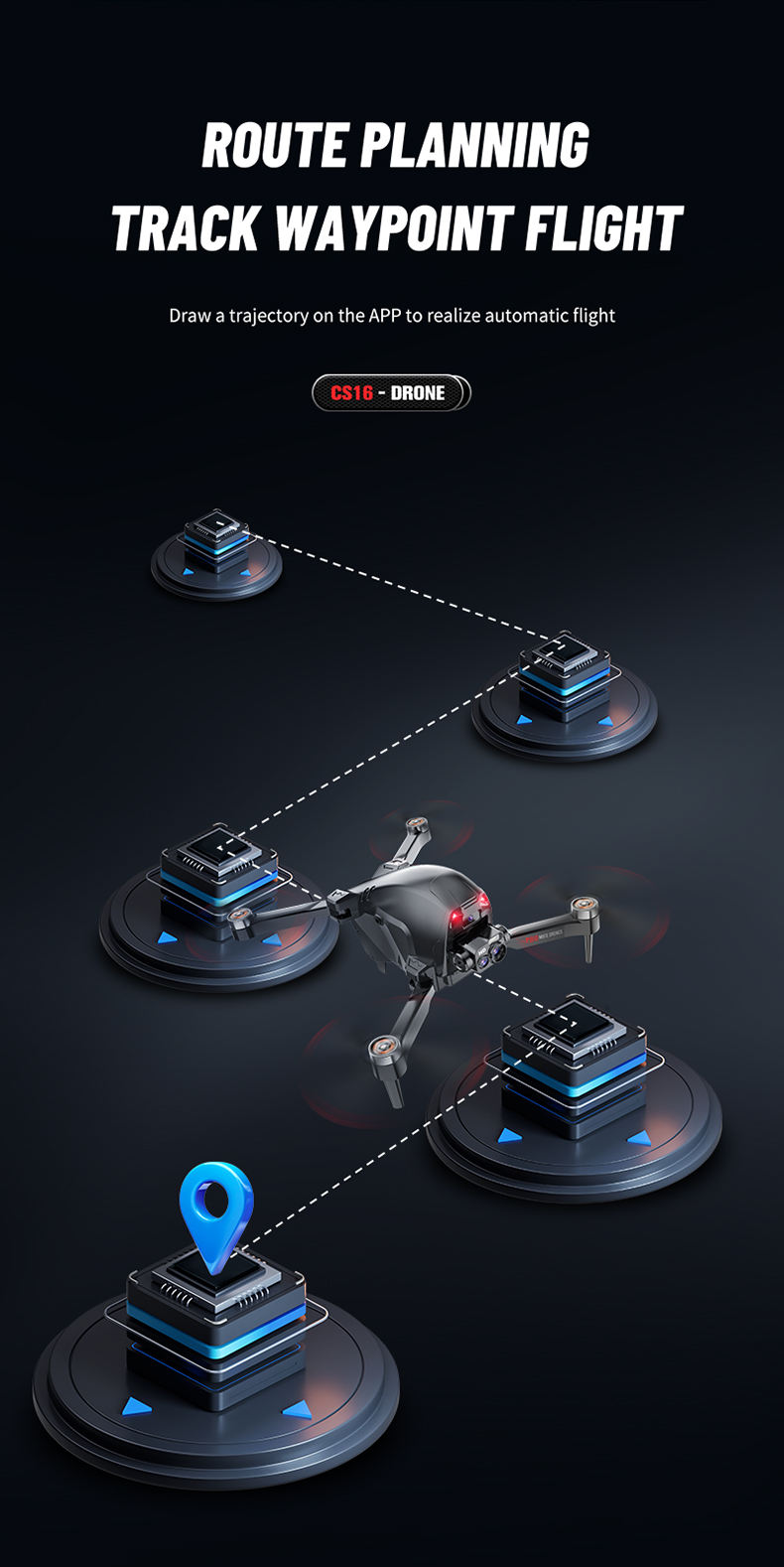 Foldable Mini Drones With Dual Camera For Beginner Drones Electric Powered and Dazzle the Lights