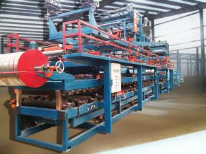 Wholesale Colored Steel Foamed Sandwich Panel Roll Forming Machine Hydraulic Cutting from china suppliers