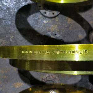 Wholesale Slip On ANSI Pipe Flange Yellow Painting SCH5s-SCH160 Wall Thickness from china suppliers