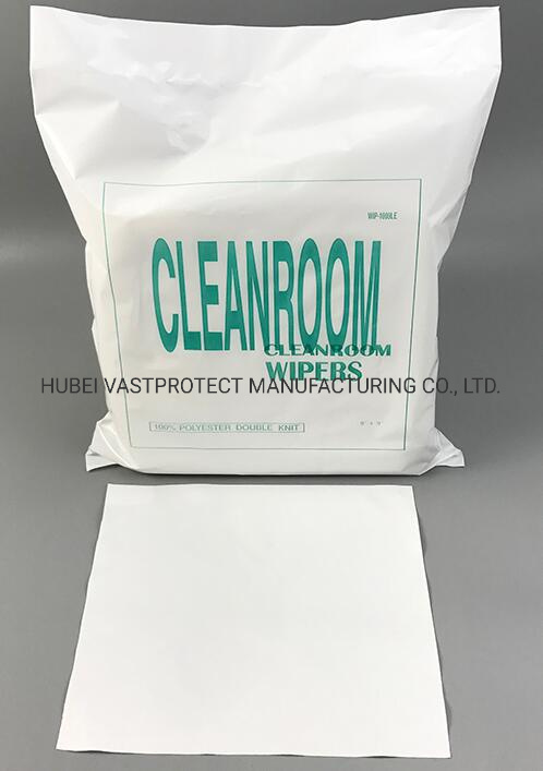 Laser Sealed Lint Free 100% Polyester Double Knit Cleanroom Wipers