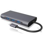 87W 10 In 1 USB C Hub HDMI Adapter Multif Docking Station 1000Mbps