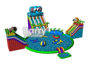 Wholesale Summer kids play park games , elephant inflatable water park with CE,EN14960 from china suppliers