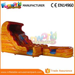Wholesale Volcano Giant Dual Slide Inflatable Slip And Slide 0.55mm PVC Tarpaulin from china suppliers