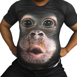 Wholesale Animal Printing 3D Fashionable Mens T Shirts O Neck With Breathable Fabric from china suppliers