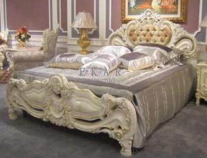 Wholesale Antique Bedroom furniture bedroom sets Kingbed Solid wood Bed luxurybed sets LS-A103A from china suppliers