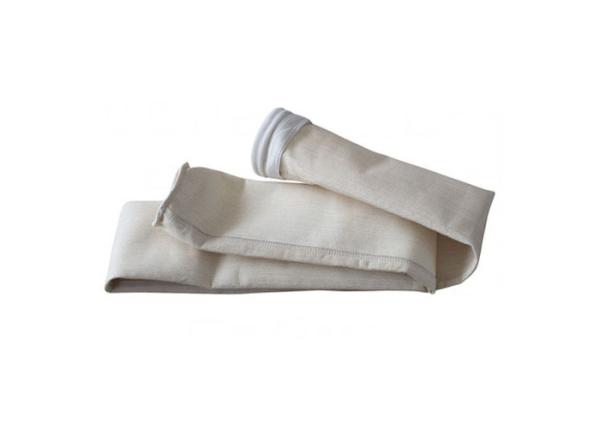 PTFE Vacuum Cleaner Bags Heat Set , Round Dust Extractor Filter Bags Hardly