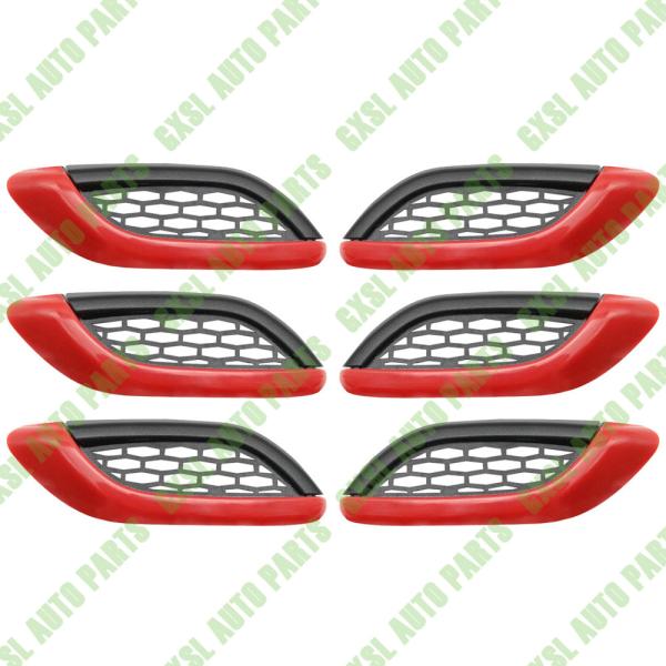 For Maserati Levante Red Left Right Side Fender Air Outlet Vent Cover Strip Kit