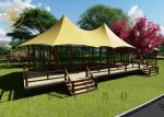 Prefab Tent house 5X5 Meters Safari Glamping Canvas Tents For Outdoor Adventure