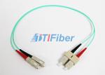 LSZH Fiber Optic Patch Cord Aqua OM4 2.0mm Cable High Retrun Loss