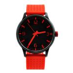 3 ATM Waterproof Mens Quartz Watch Silicone Strap Oil Spray Alloy Case