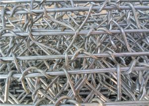 Wholesale Reinforced Gabion Wire Mesh / Galvanized Wall Basket 60 * 80 Mm Hole Size from china suppliers