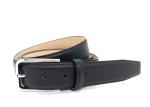 Pin Buckle Black Genuine Leather Casual Dress Belt For Business Men