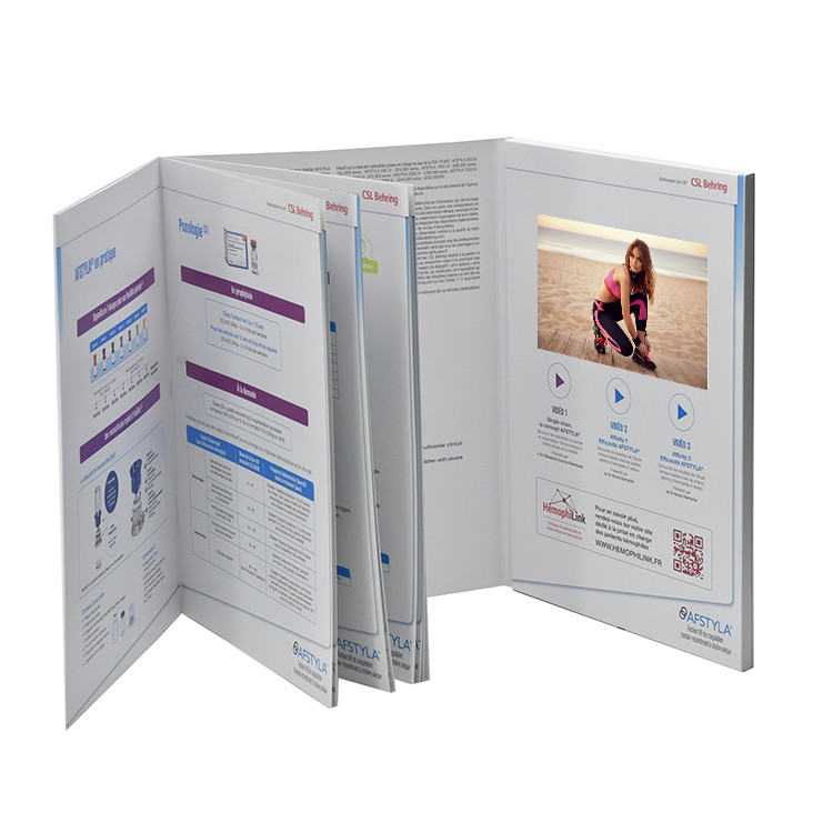 Digital lcd screen video brochures lcd books video booklet 10 inch 7 inch 5 inch 4.3 inch 2.4 inch