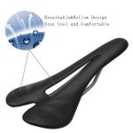 181g Light Carbon Fibre Bike Saddle 27.5x13x6.5cm Breathable