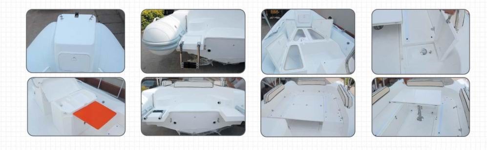 PVC Material Inflatable Rib Boat Safety / Soft Dry Ride With 660 Cm Hull Length