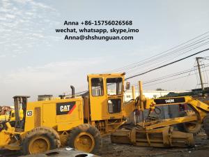Wholesale 140 K Used Motor Graders , 140H Caterpillar Road Grader 185 HP Rated Power from china suppliers