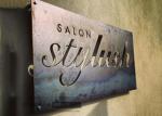 Creative Hollowing Metal Advertising Signs Waterproof For Institution Buildings