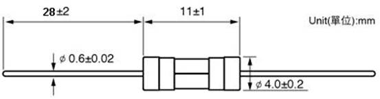 3GT-C Series Lead-Free Slow Blow Ceramic Fuse , 4X11mm Cartridge Fuses