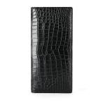 Genuine Crocodile Belly Skin Businessmen Suits Clutch Wallet Authentic Alligator