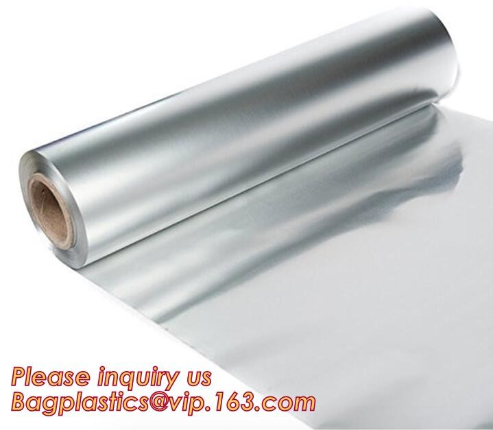 Eco Friendly Household 11micron Hamburger Wrapping Aluminium Foil Roll For Food Packaging Wrapping Foils, Embossed Alumi