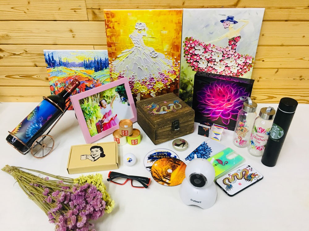 MultiFunction DX7 Mobile Cover Photo Printing Machine Embossed UV